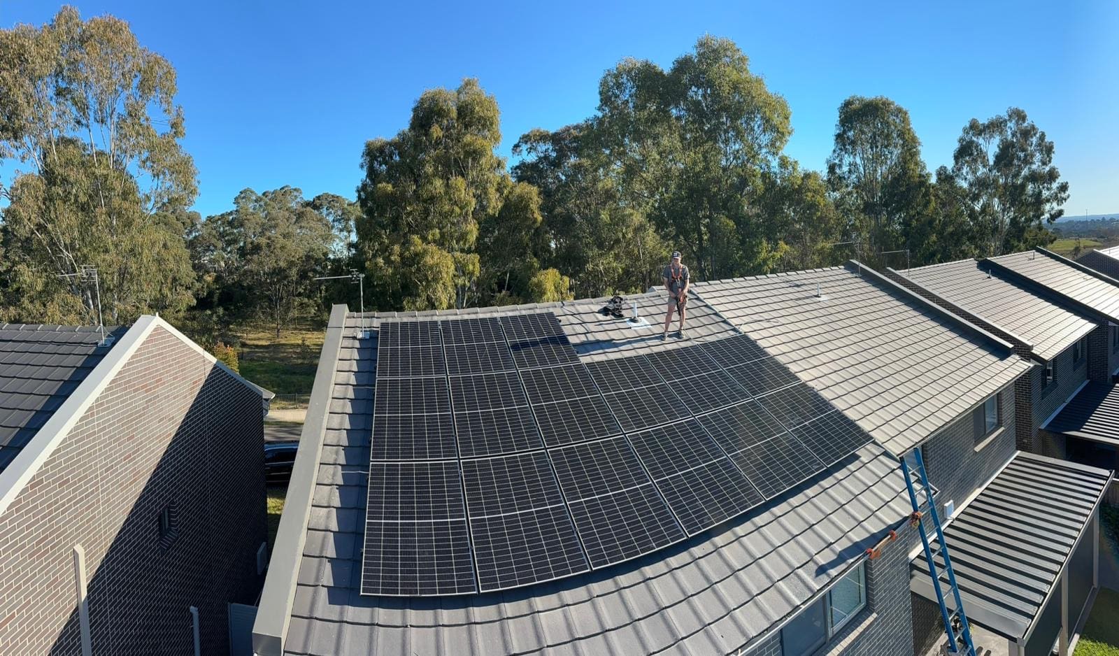 Solar System on roof in Macarthur